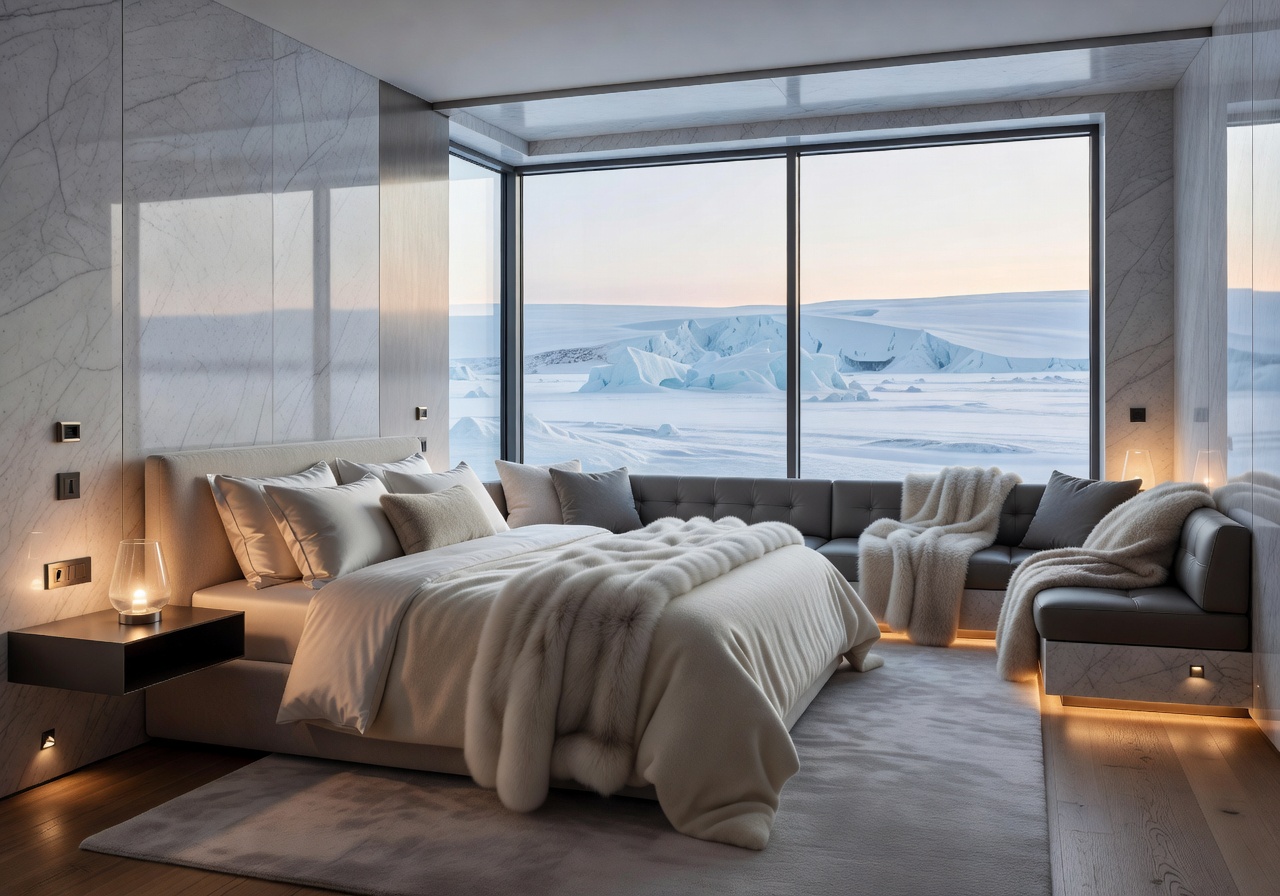Arctic luxury bedroom suite