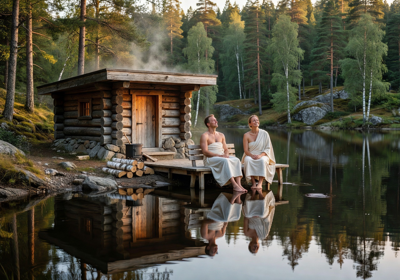 Exclusive Finnish sauna experience by the lake