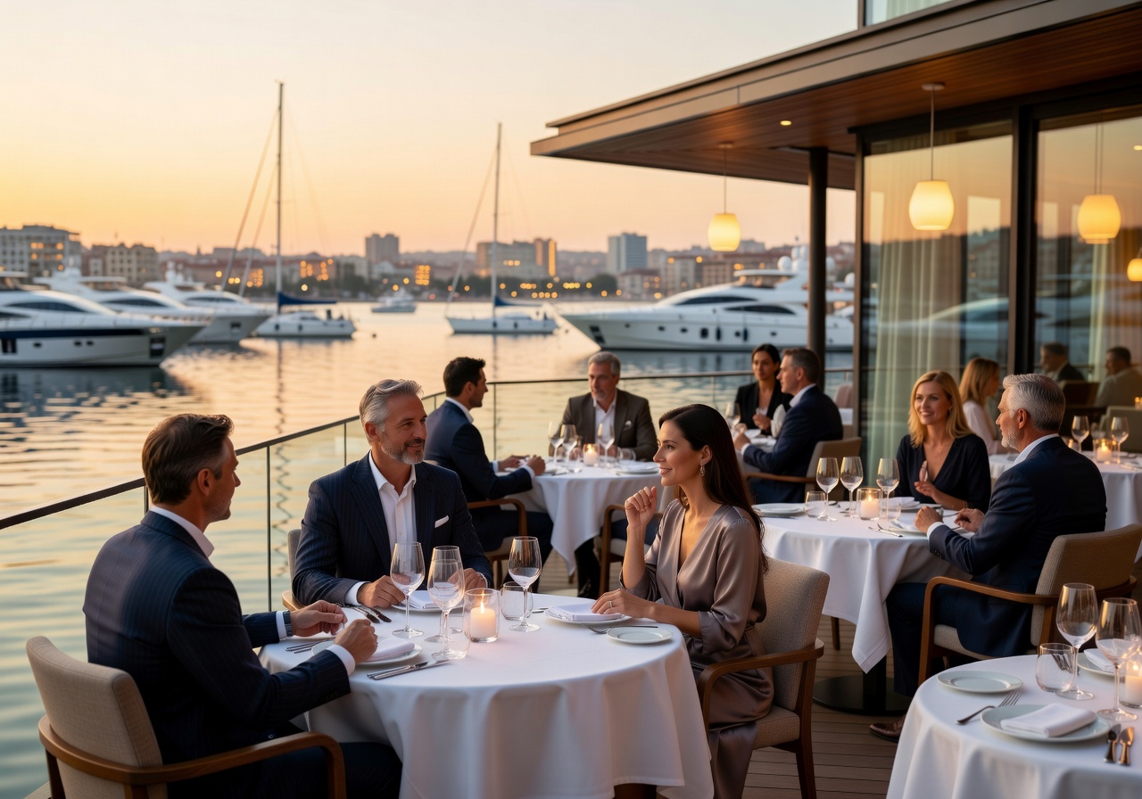 Marina-front fine dining at Arkipelag