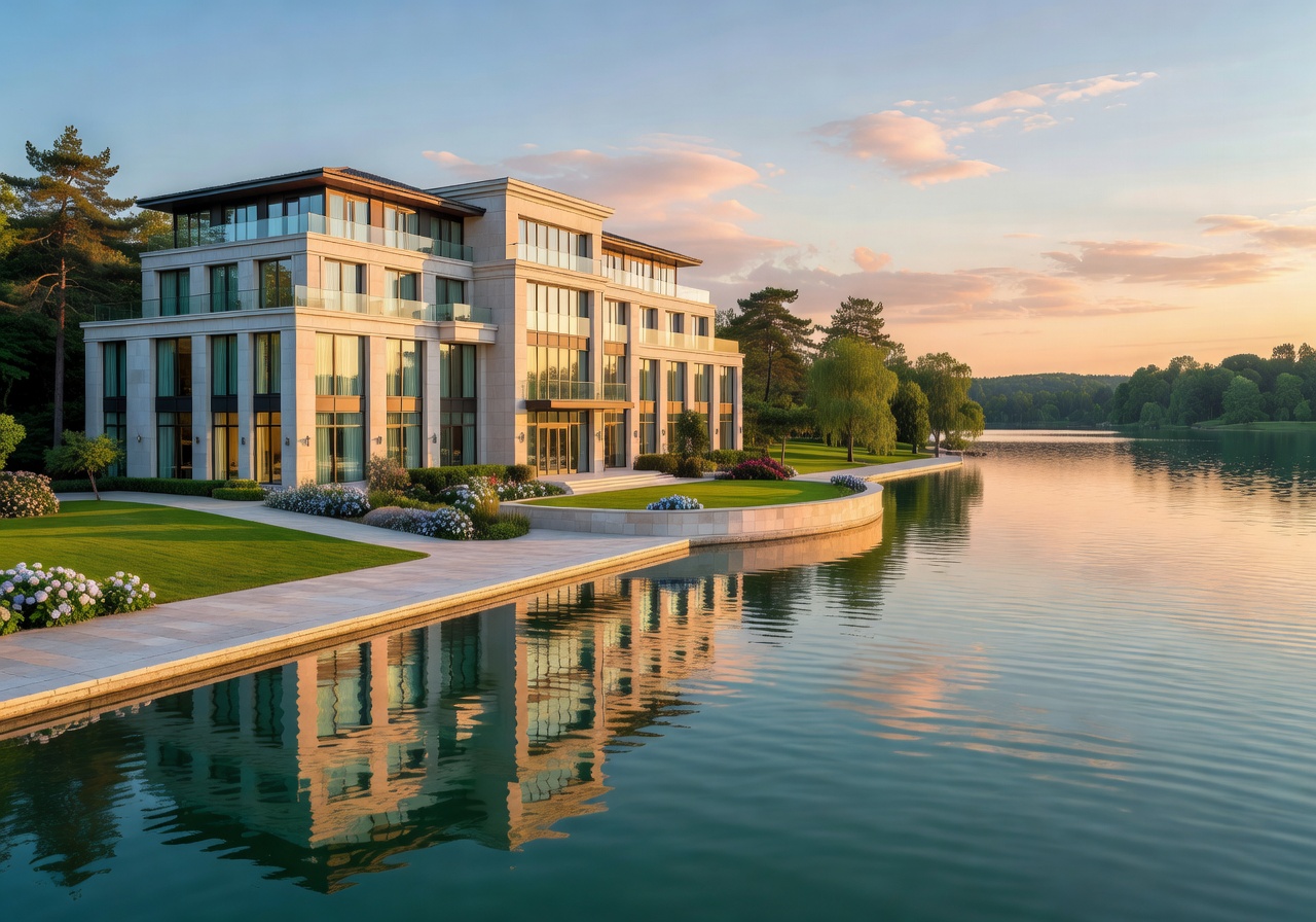 Spahotel Casino exterior lakeside
