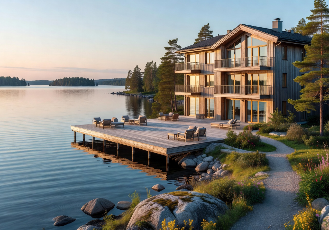 Spahotel Casino lakeside resort on Lake Saimaa Savonlinna