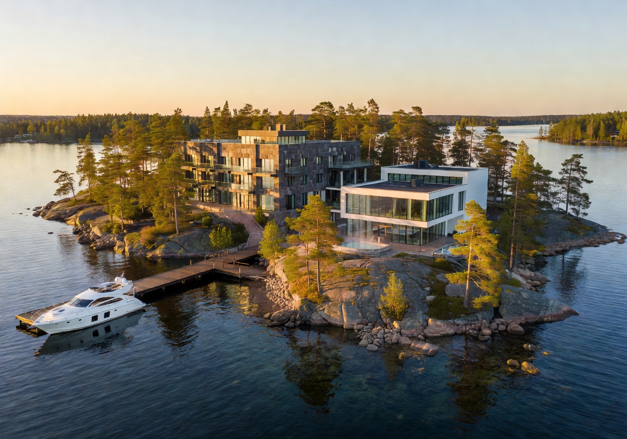 Spahotel Casino on private island Savonlinna Lake Saimaa
