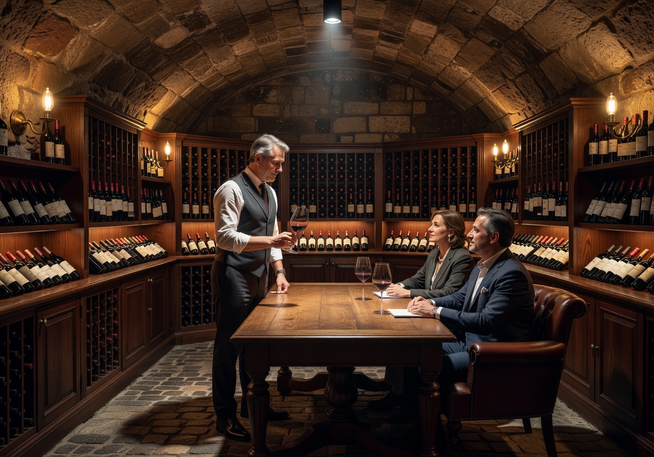 Wine cellar luxury sommelier experience